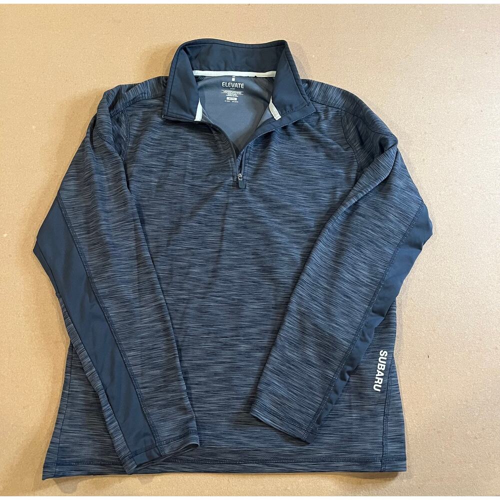 Elevate Women’s Dark Grey Quarter-Zip Pullover with Subaru Logo- Size XL
